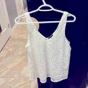 Women’s white dress tank top